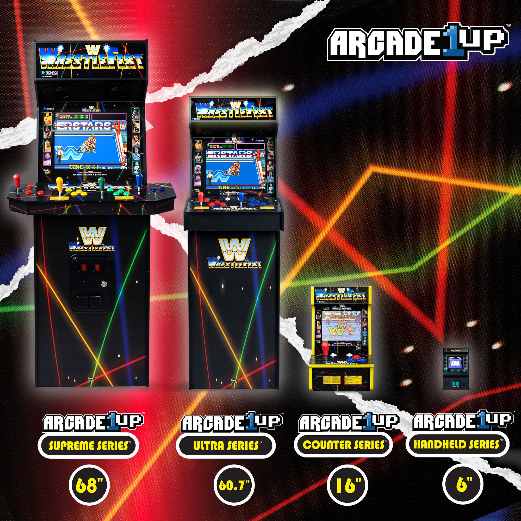 Arcade Classics WWE Ultra Series Arcade, Home Electronic Game w/17" Screen(Used) - VMInnovations