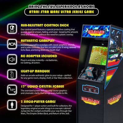 Arcade Classics Atari Star Wars Ultra Series Free Standing Game (Open Box) - VMInnovations