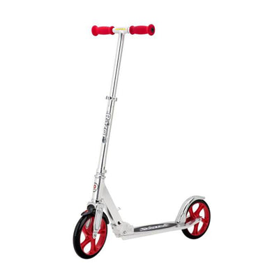 Razor A5 Lux Kids Folding Aluminum Portable Kick Push Scooter with Helmet, Black