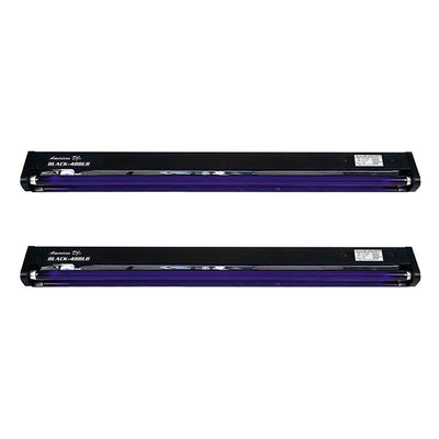 American DJ 48 Inch UV Black Pro Black Light Dorm Party Light Fixture (2 Pack)