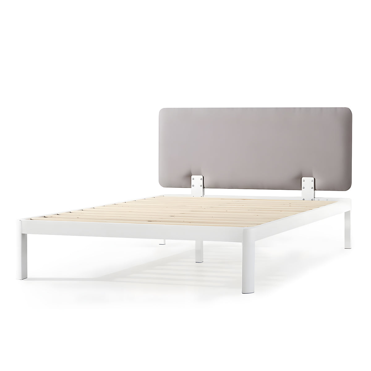 Mellow Metal & Wood Platform Bed Frame w/Upholstered Headboard, Full (Open Box)