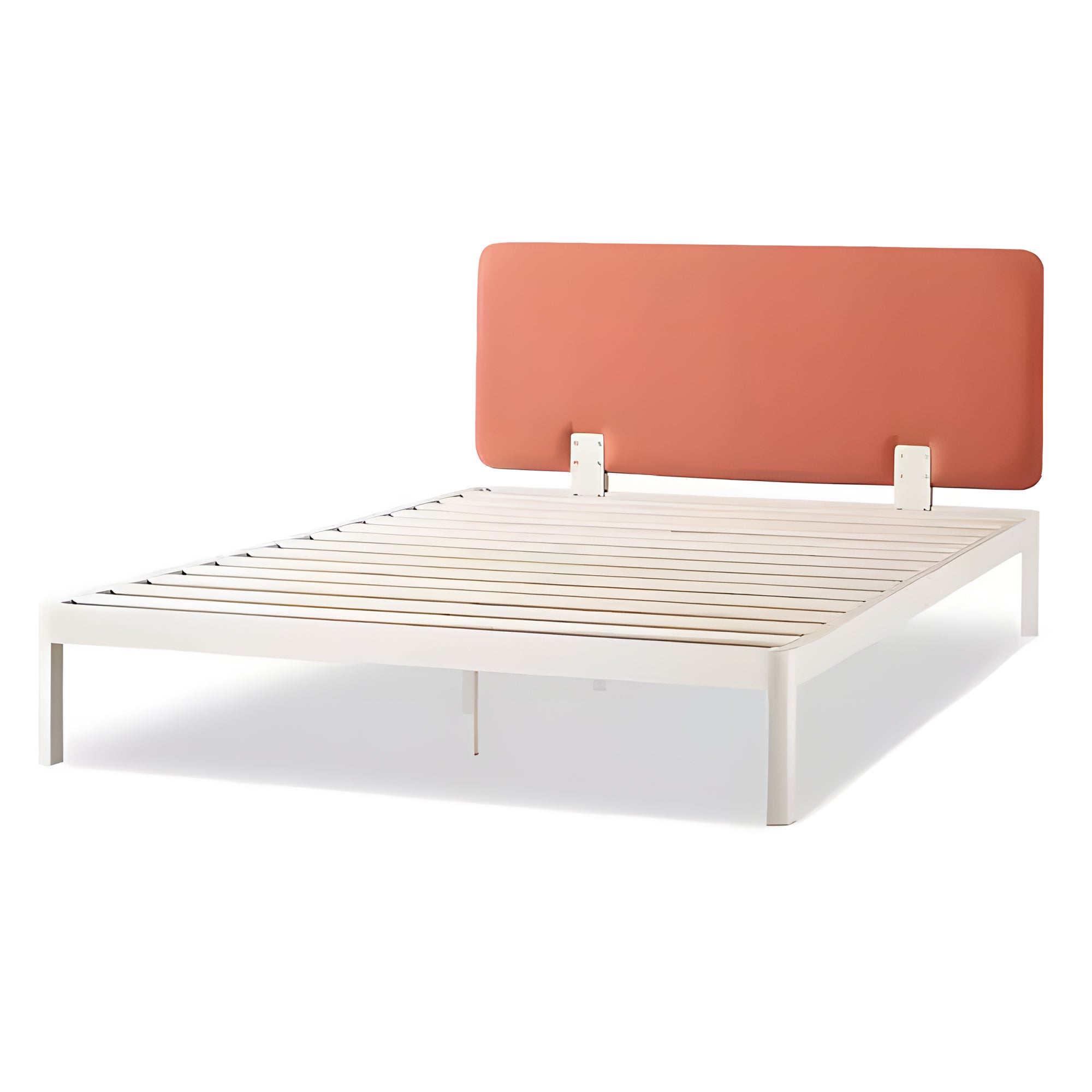 Mellow KERT Metal and Wood Platform Bed Frame with Upholstered Headboard, King - VMInnovations