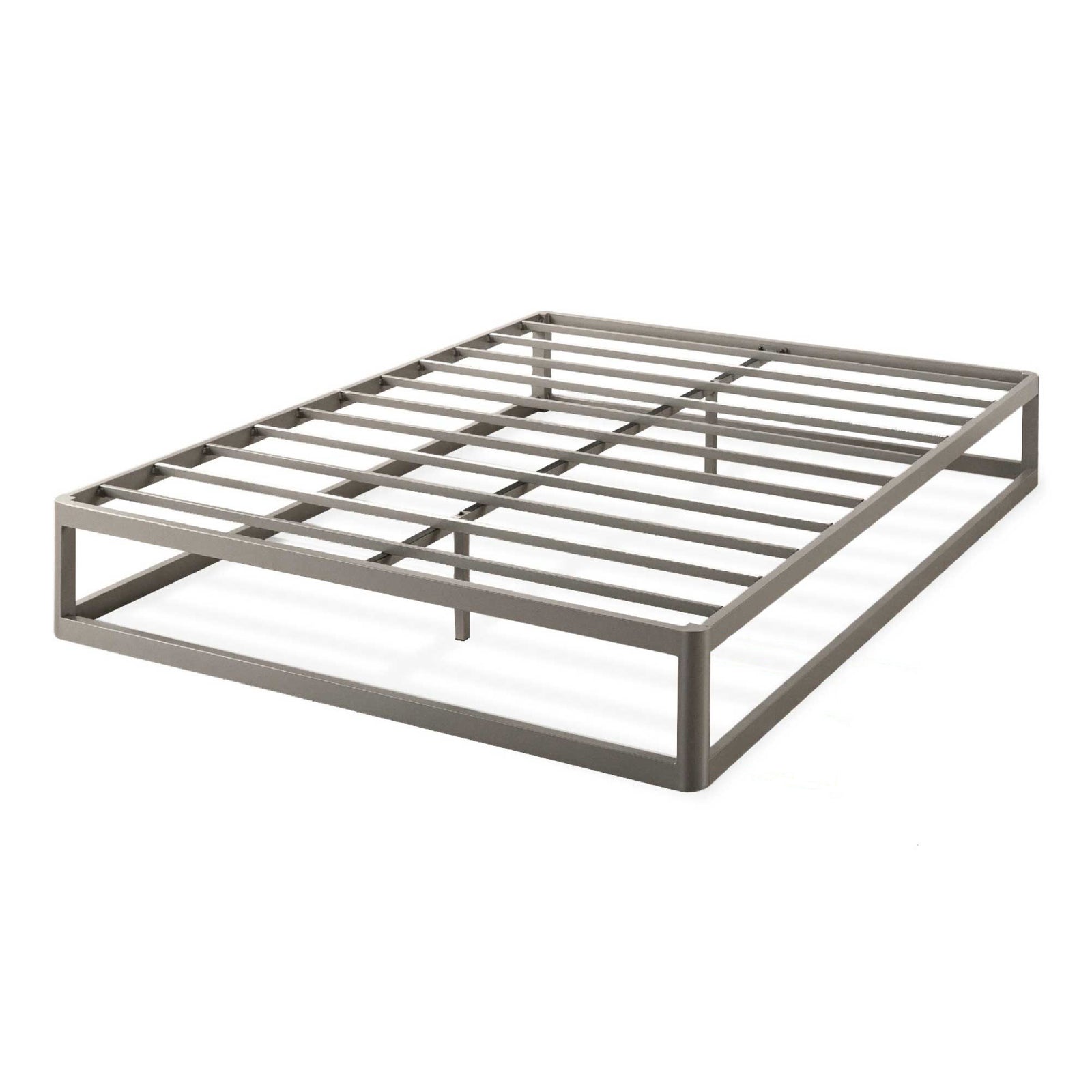 Mellow Ace of Base Metal Platform Low Profile Bed Frame, Round 12 Inch, King - VMInnovations