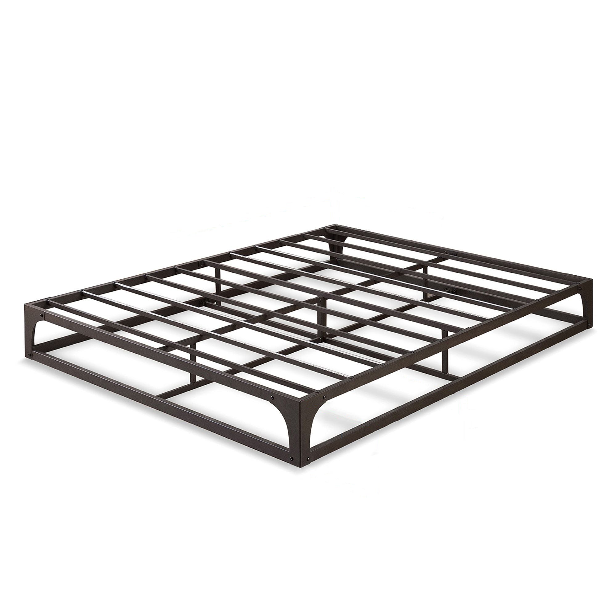 Mellow Ace of Base Metal Platform Low Profile Bed Frame, Hinged 9 Inch, King - VMInnovations