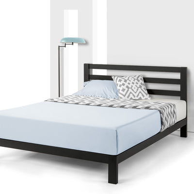 Mellow Classic Heavy Duty Platform Bed Frame w/Headboard, 10", King (Open Box)