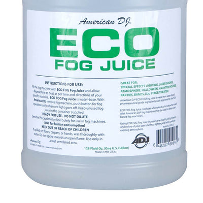 American DJ Eco-Fog Smoke Fog Machine Fluid Juice, 1 Gallon | F4L-ECO-1