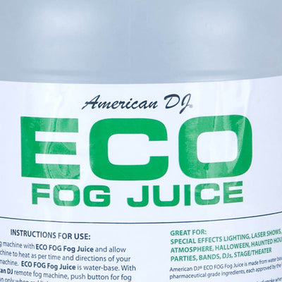 American DJ Eco-Fog Smoke Fog Machine Fluid Juice, 1 Gal  (Open Box)
