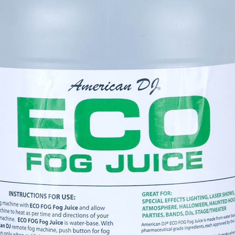American DJ Eco-Fog Smoke Fog Machine Fluid Juice, 1 Gallon | F4L-ECO-1