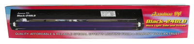 AMERICAN DJ BLACK-24BLB 24" UV Black Pro Blacklight + CHAUVET Mini Strobe Light