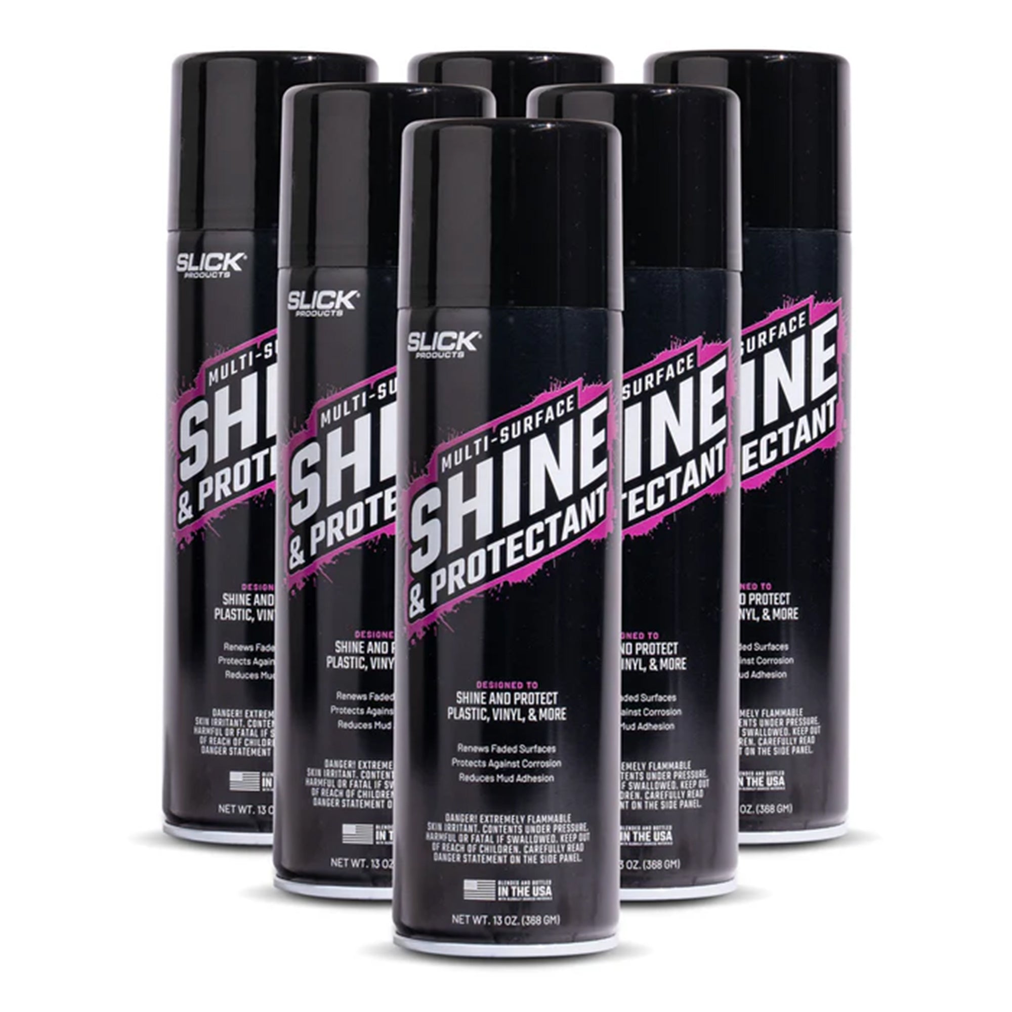 Slick Products 6 Pack Multi-Surface Shine & Protectant High Gloss Clear Spray - VMInnovations