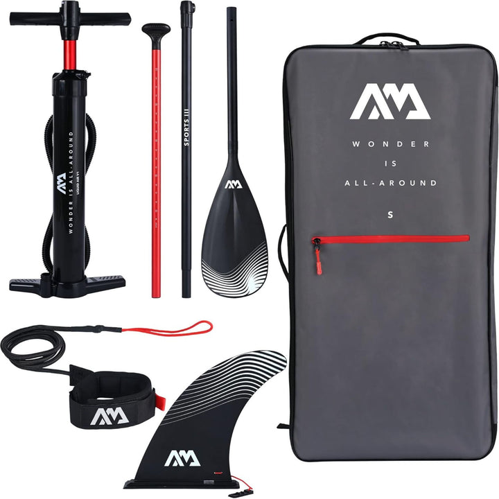 Aqua Marina Vapor Inflatable Paddle Board, Pump, Backpack, Leash Blue (Open Box)