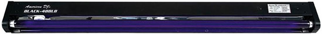 AMERICAN DJ BLACK-48BLB 48" UV Pro Blacklight + (2) CHAUVET Mini Strobe Lights