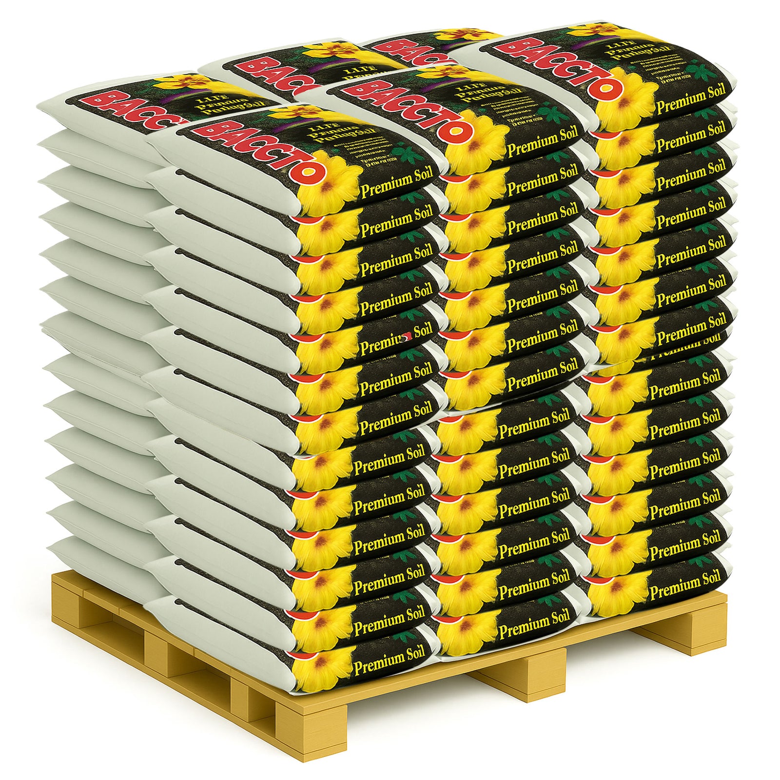 Michigan Peat Baccto Lite Premium Indoor Outdoor Potting Soil, 40 Quart, 65 Pack - VMInnovations