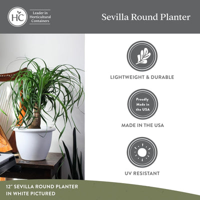 The HC Companies Sevilla Self-Watering Pot with Internal Disk 16" (Open Box) - VMInnovations