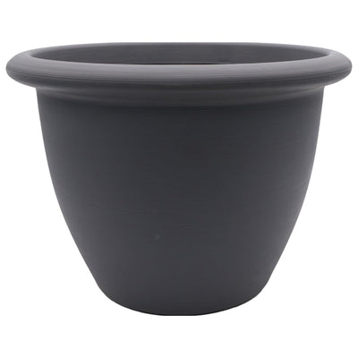 The HC Companies Sevilla Self-Watering Pot with Internal Disk 16 Inch, Warm Gray - VMInnovations
