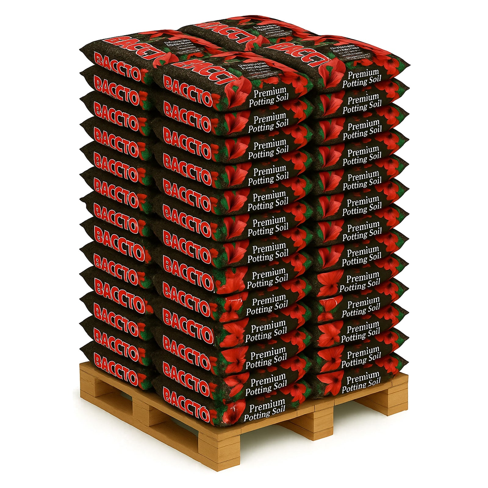 Michigan Peat Baccto All Purpose Premium Potting Soil w Perlite, 25 lb, 100 Pack - VMInnovations