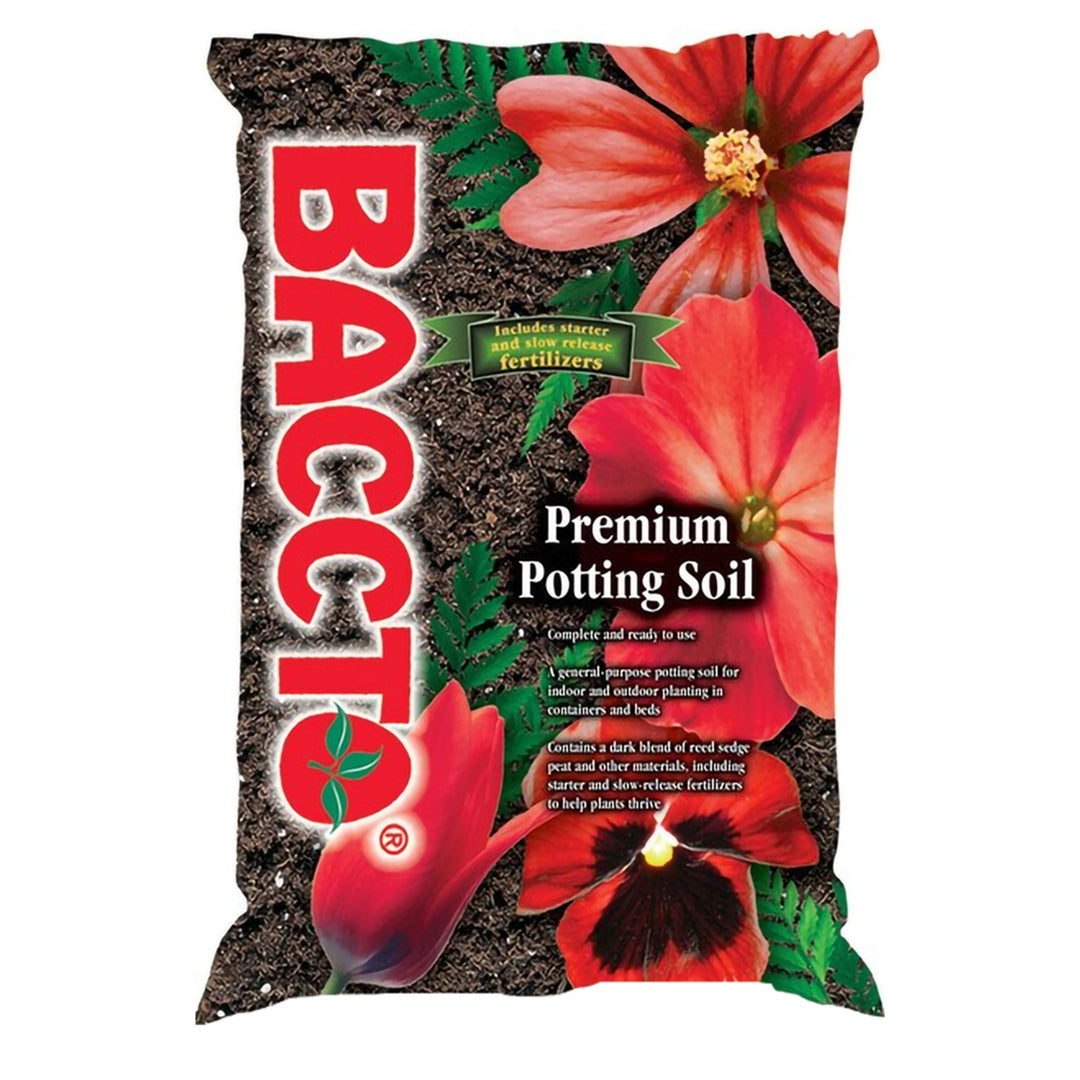 Michigan Peat Baccto All Purpose Premium Potting Soil w Perlite, 25 lb, 100 Pack