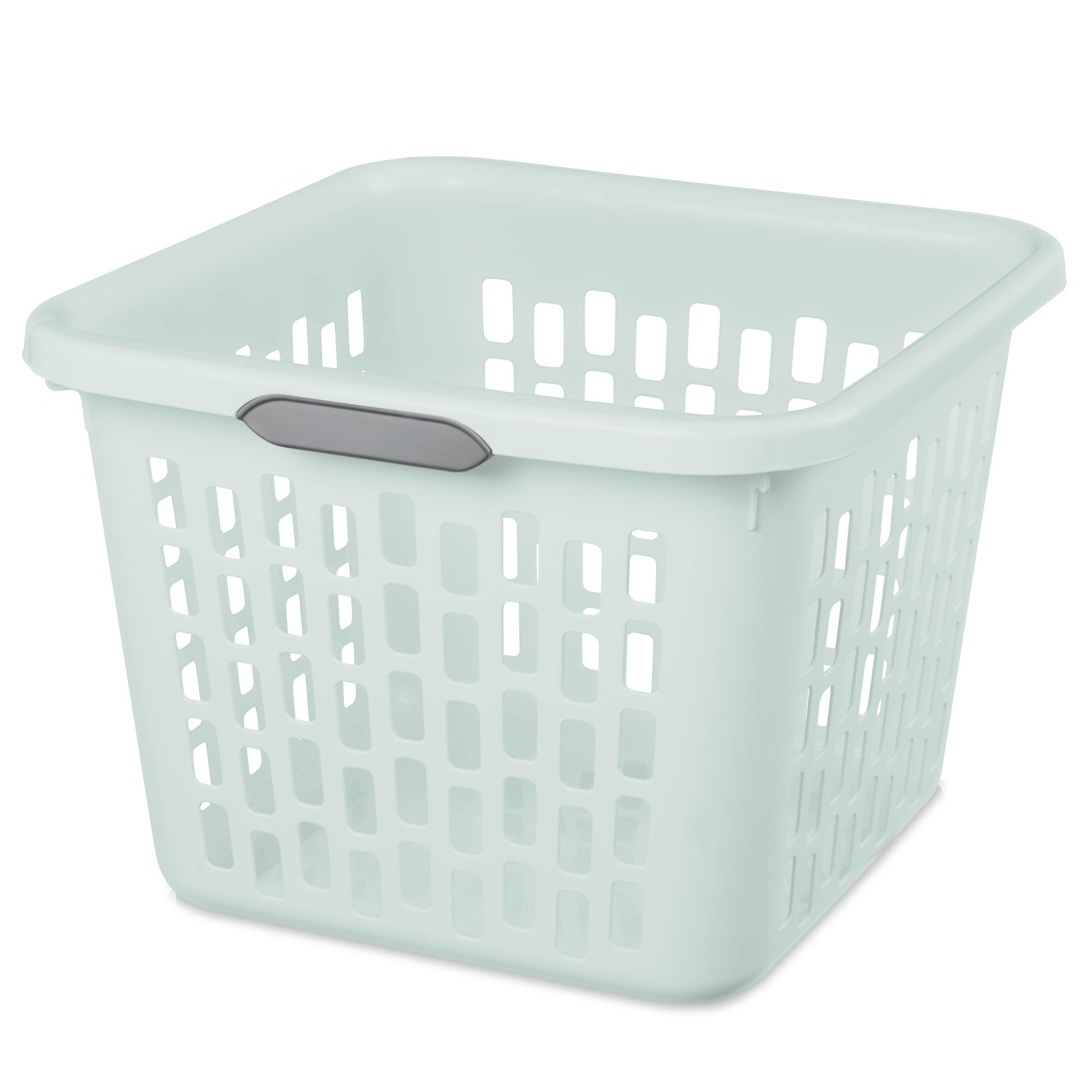 Sterilite Laundry Basket, 1.5 Bushel Plastic Hamper with Handles, Mint, 6 Pack - VMInnovations