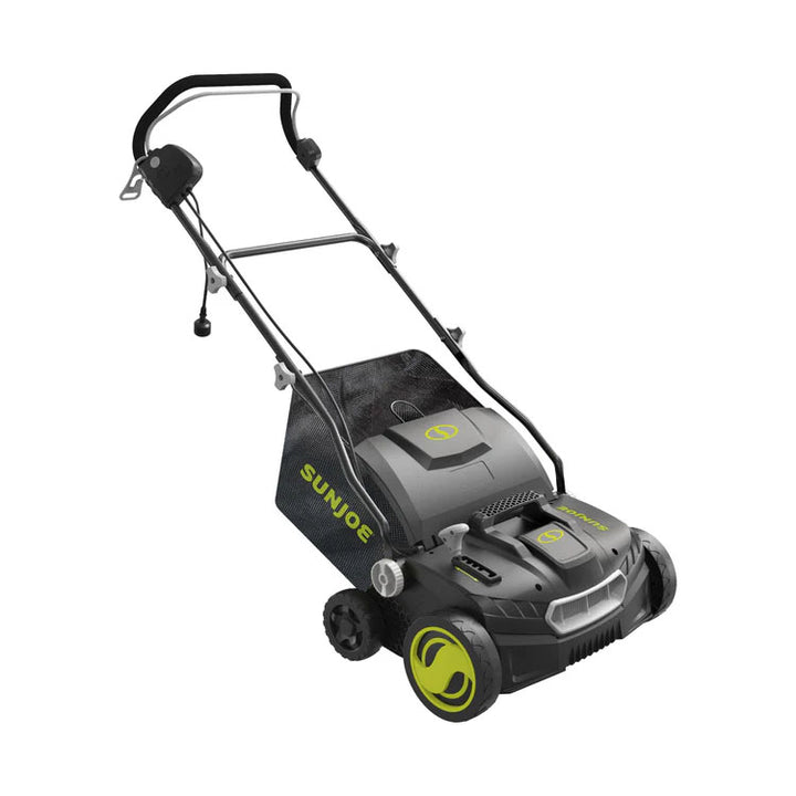 Sun Joe 15" Electric Dethatcher Scarifier w/ Removeable 13.2 Gallon Bag, 15 Amp
