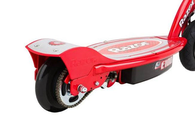 Razor E100 Kids Motorized 24 Volt Electric Scooter with Helmet and Safety Pads