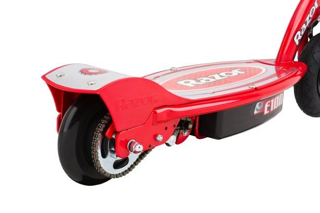 Razor E100 Kids Motorized 24 Volt Electric Scooter with Helmet and Safety Pads