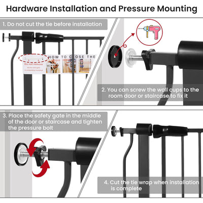 BalanceFrom Walk Thru Safety Gate, Fits 29.1-33.8" Openings, 36” Tall (Open Box)