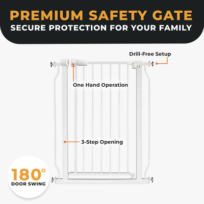 BalanceFrom Walk Thru Safety Gate, Fits 29.1-33.8" Openings, 36” Tall (Used)