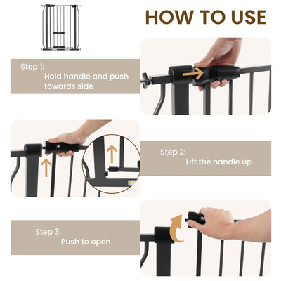 BalanceFrom Thru Safety Gate, Fits 29.1-38.5" Openings, 36” Tall, Graphite(Used) - VMInnovations