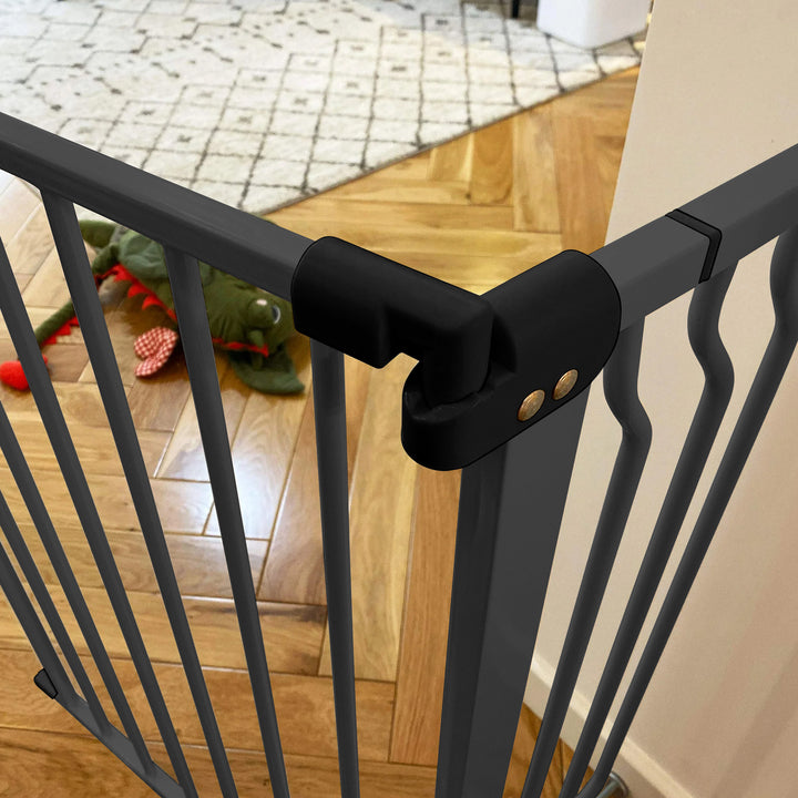BalanceFrom Walk Thru Safety Gate, Fits 29.1-38.5" Openings, 36” Tall, Graphite
