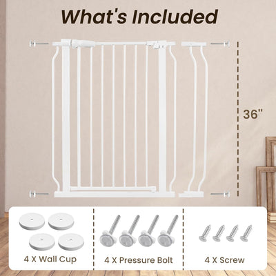 BalanceFrom Walk Thru Safety Gate, Fits 29.1-38.5" Openings, 36” Tall (Open Box)