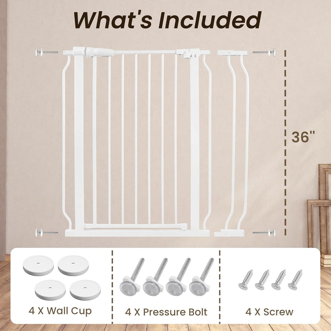 BalanceFrom Walk Thru Safety Gate, Fits 29.1-38.5" Openings, 36” Tall, (Used)