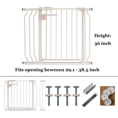 BalanceFrom Walk Thru Safety Gate, Fits 29.1-38.5" Openings, 36” Tall (Open Box) - VMInnovations