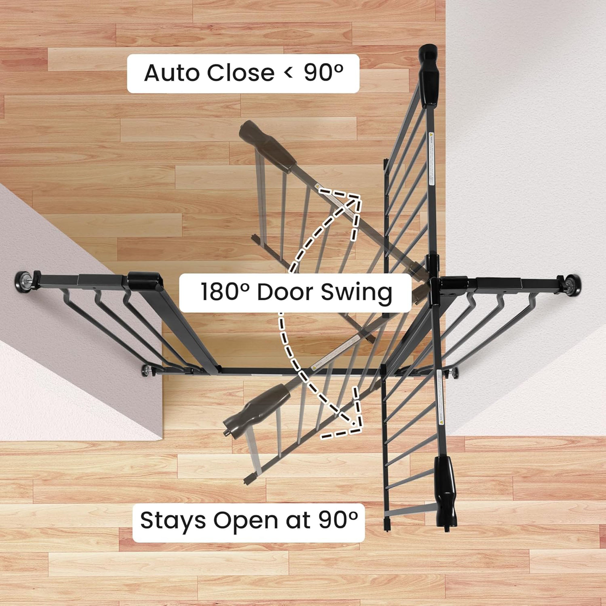 BalanceFrom Walk Thru Safety Gate, Fits 29.1-43.3" Openings, 36” Tall, (Used) - VMInnovations