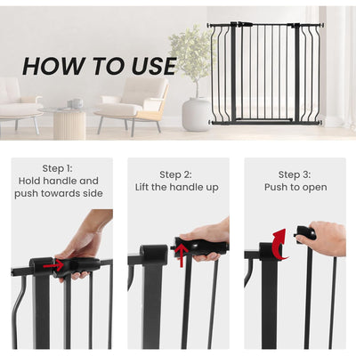 BalanceFrom Walk Thru Safety Gate, Fits 29.1-43.3" Openings, 36” Tall, (Used) - VMInnovations