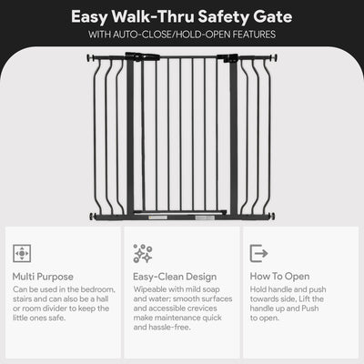BalanceFrom Walk Thru Safety Gate, Fits 29.1-43.3" Openings, 36” Tall, (Used) - VMInnovations