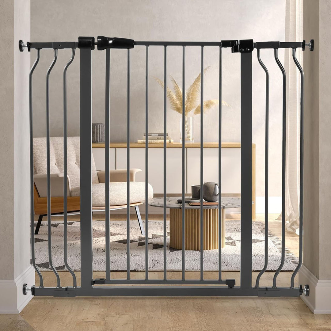BalanceFrom Walk Thru Safety Gate, Fits 29.1-43.3" Openings, 36” Tall, Graphite