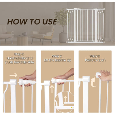 BalanceFrom Walk Thru Safety Gate, Fits 29.1-43.3" Openings, 36” Tall (Open Box) - VMInnovations
