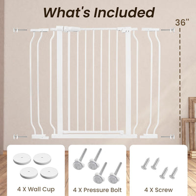 BalanceFrom Walk Thru Safety Gate, Fits 29.1-43.3" Openings, 36” Tall (Open Box)