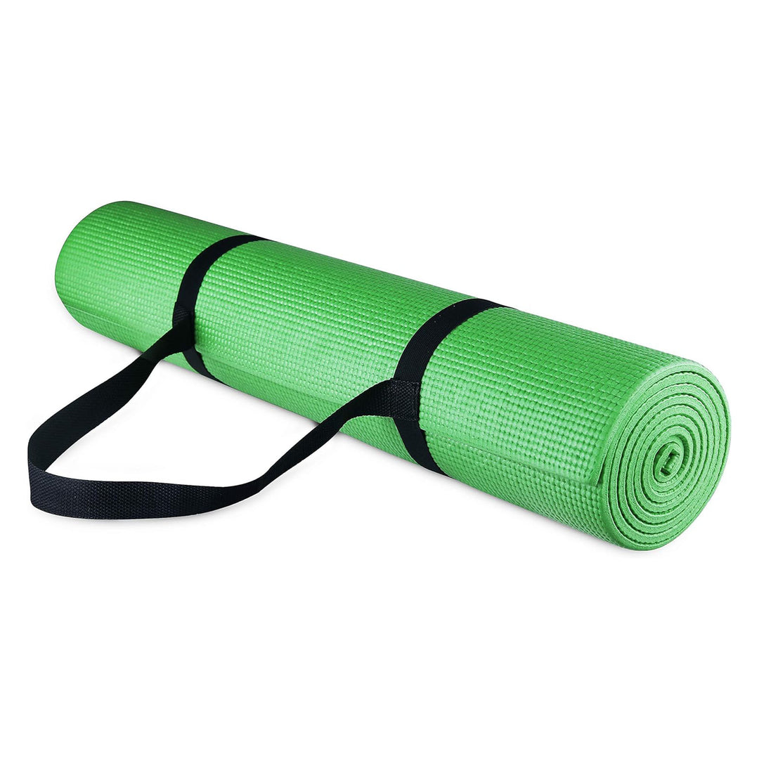 Fitvids 1/4” High Density Thick Non Slip Workout Yoga Mat & Carry Strap (Used)