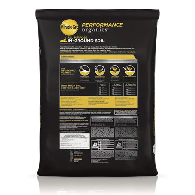 Miracle-Gro Organic In-Ground Garden Soil with Quick Release Natural Fertilizer