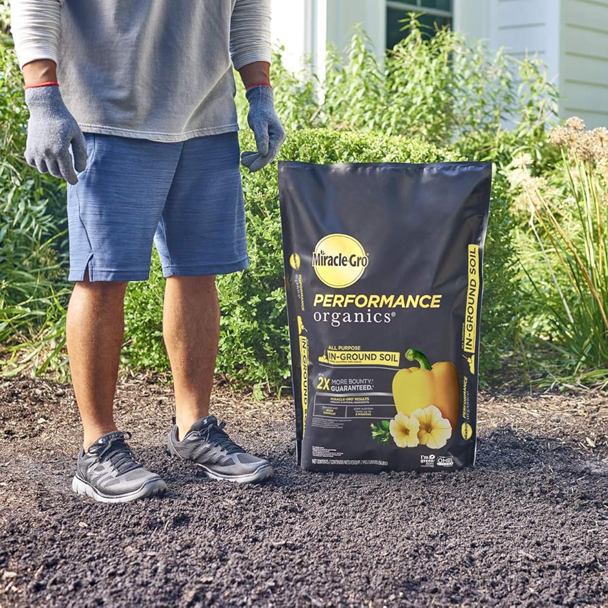 Miracle-Gro Organic In-Ground Garden Soil with Quick Release Natural Fertilizer
