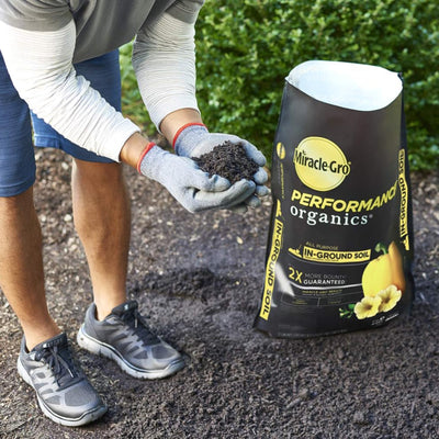 Miracle-Gro Organic In-Ground Garden Soil with Quick Release Natural Fertilizer