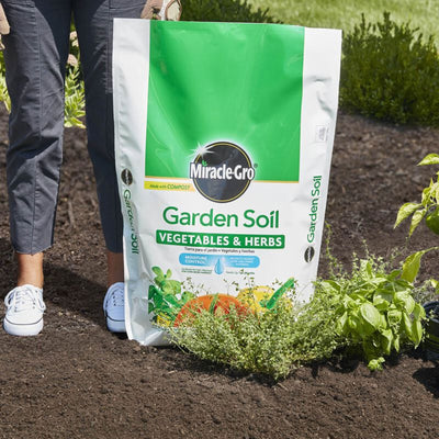 Miracle-Gro 3 Pack Garden Soil In-Ground Vegetable and Herb Gardening, 1.5 Cu Ft