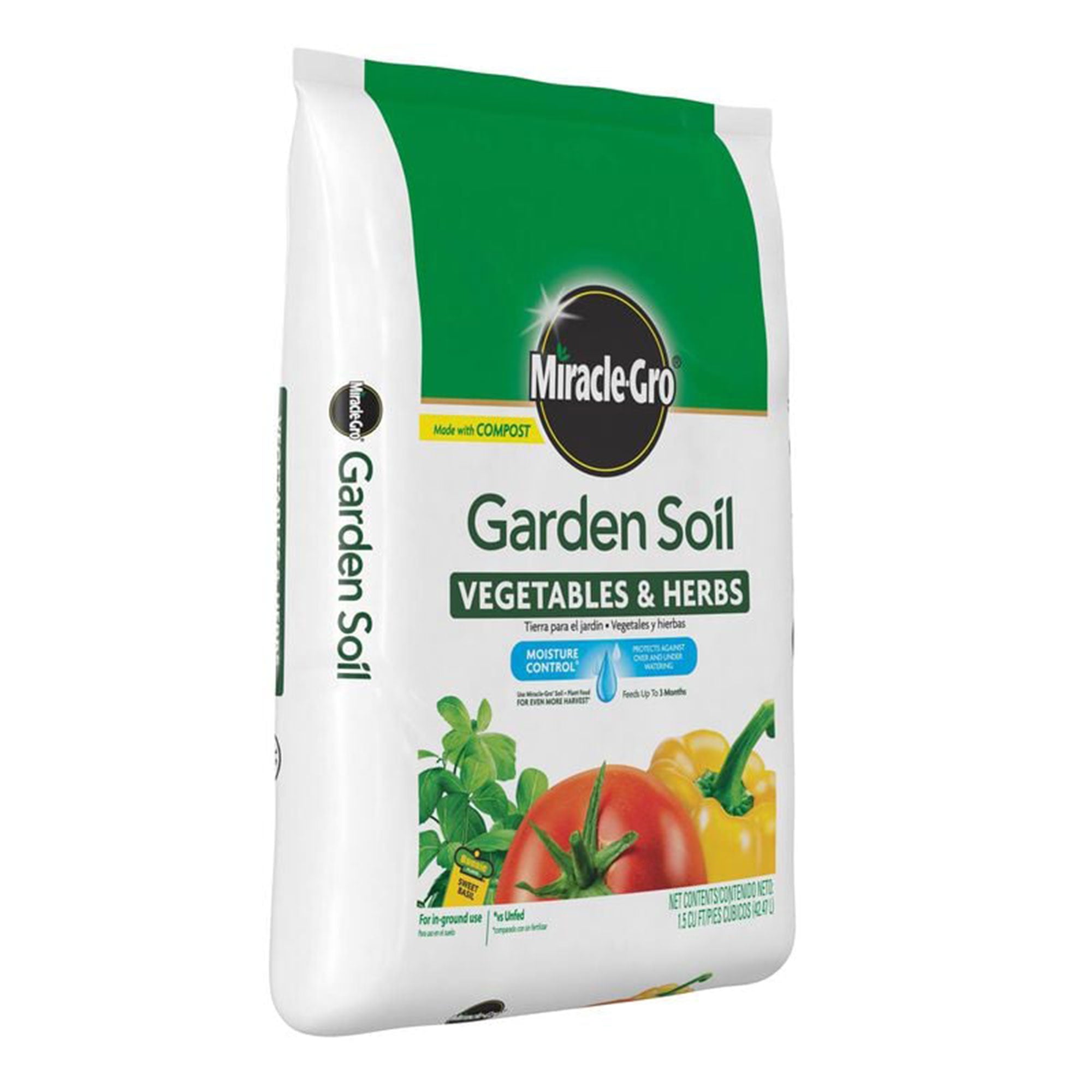 Miracle-Gro Garden Soil for In-Ground Vegetable and Herb Gardening, 1.5 cu. ft.