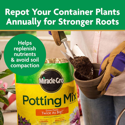 Miracle-Gro 10 Pack Potting Mix, Container Plants, Flowers, Vegetables, 2 Cu Ft
