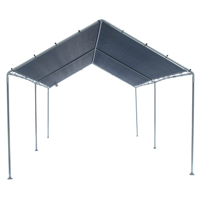10' x 20' Car Port Canopy Gazebo Tent Cover 6 Leg Steel Frame Garage (Open Box)