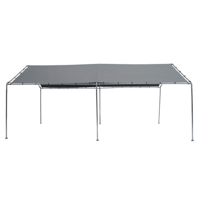 10' x 20' Car Port Canopy Gazebo Tent Cover 6 Leg Steel Frame Garage (Open Box)