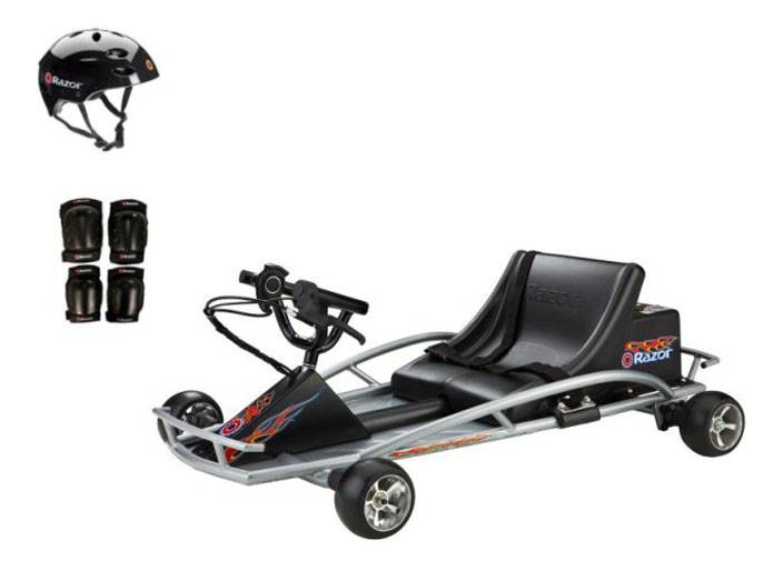 Razor Ground Force Electric GO-KART Car/Cart with Helmet, Elbow & Knee Pads