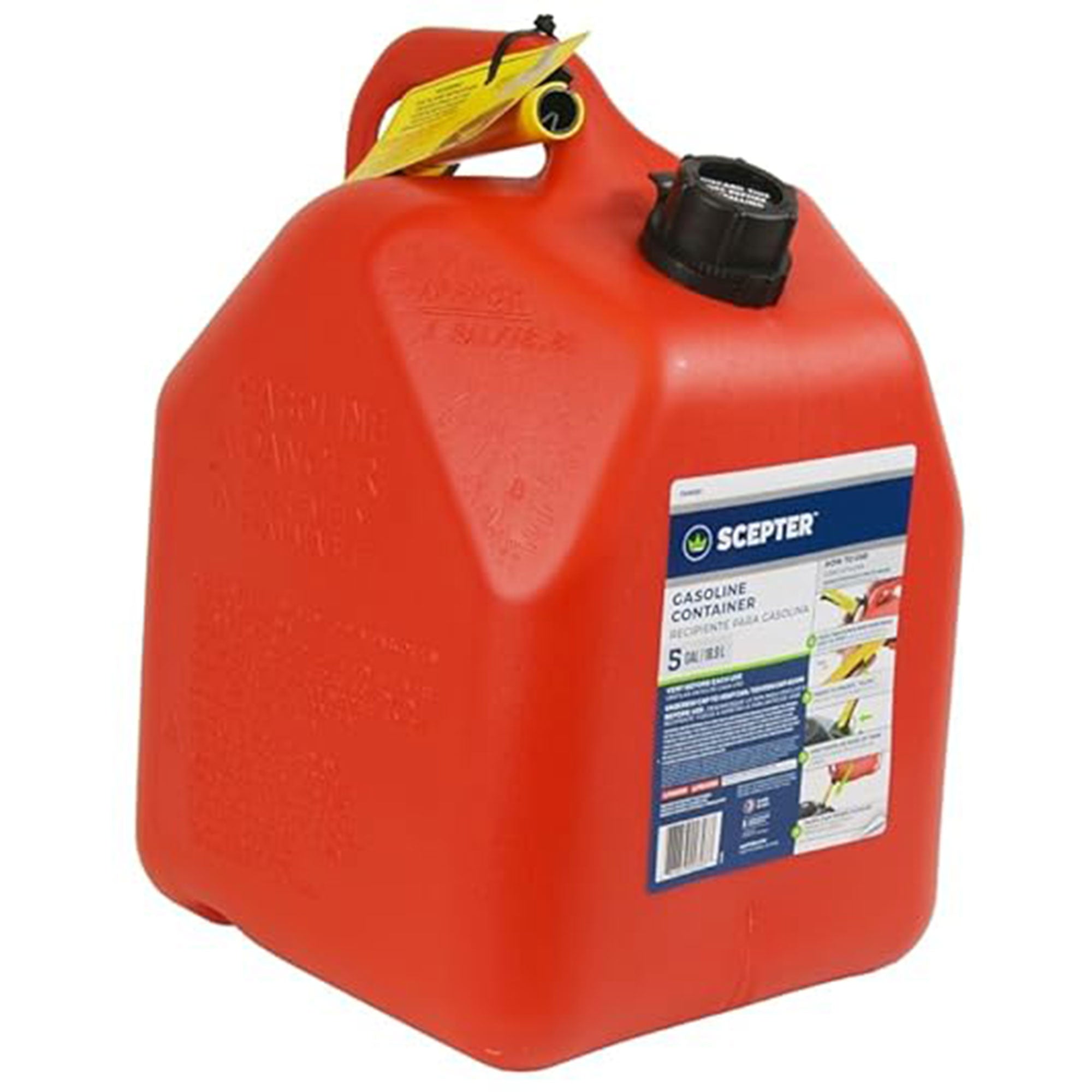 Scepter 5 Gallon SmartControl Leak Proof Fuel Storage Jerry Can, FG4G511, 4 Pack - VMInnovations