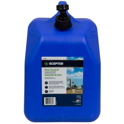 Scepter 5 Gallon Leak Proof Water Jug Storage Container & Handle, Spigot, 4 Pack - VMInnovations